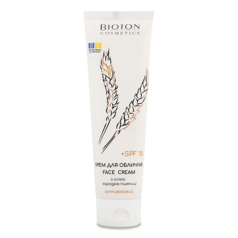 Крем д/обличчя Антивіковий з екстрактом протеїнів з зародків пшениці 100мл Біотон