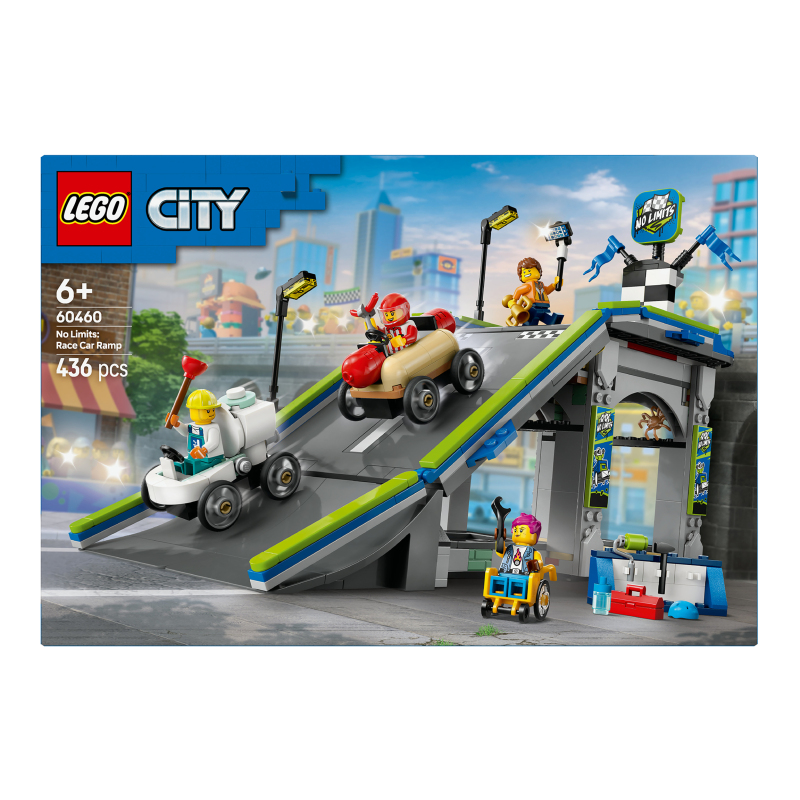 Конструктор для детей от 6лет №60460 No limits: race car ramp