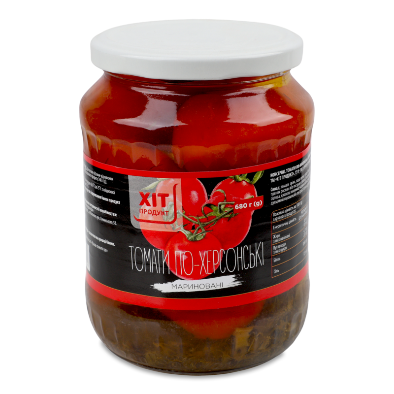 Томати По-херсонськи мариновані 680г твіст/б Хіт Продукт