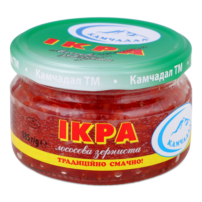 Ікра лососева 1г 185г скло Камчадал