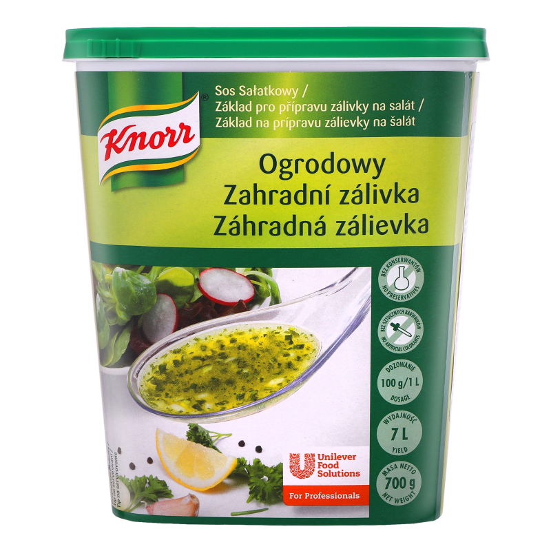 Заправка салатная быстрого приготовления Гарден Knorr ст 0.7кг