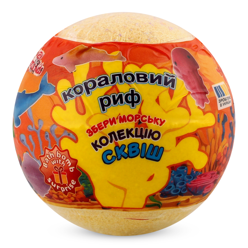 Бомба д/ванн Kids Кораловий риф 120г Crazy Bombs
