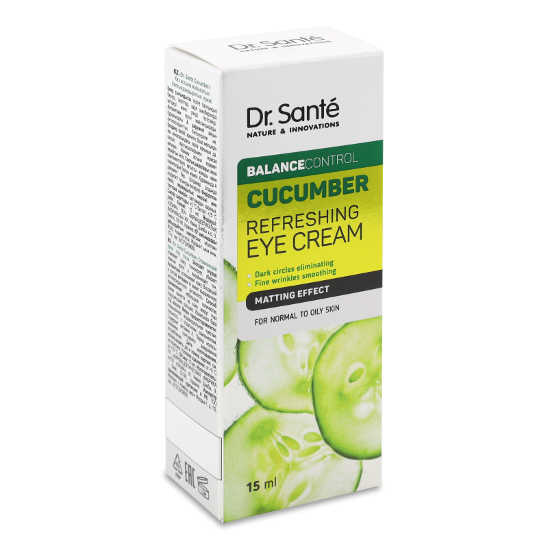Крем під очі Balance Control Екстракт огірка освіжаючий 15мл Dr.Sante