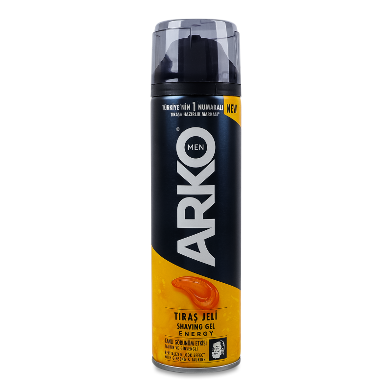 Гель д/гоління Energy+ 200мл Arko