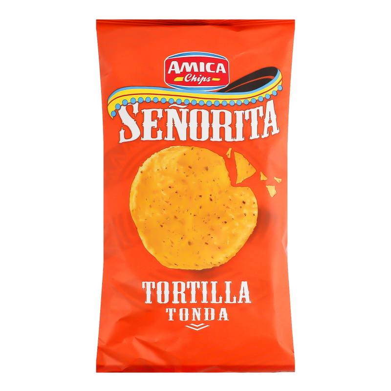 Чипсы кукурузные круглые Tortilla Senorita Amica Chips м/у 185г Amica ...