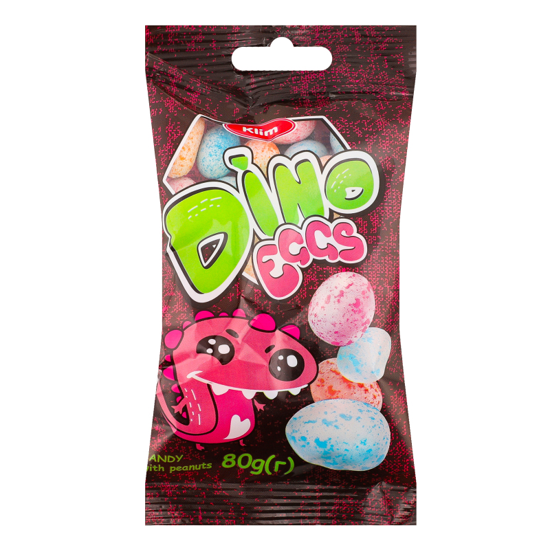 Драже глазуроване у хрусткій оболонці Dino egg Klim м/у