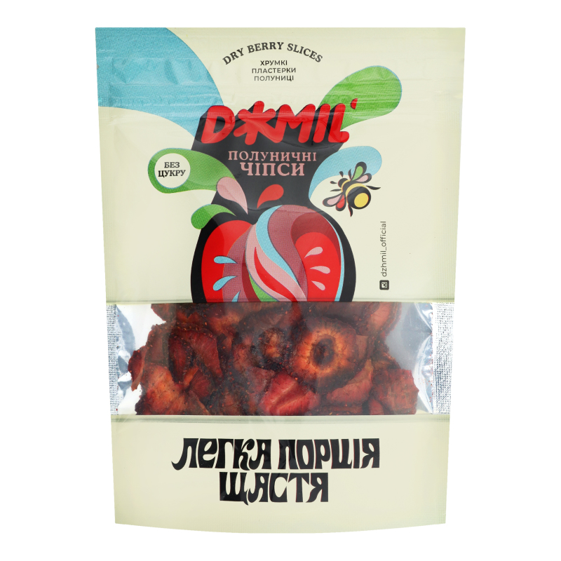Чипсы клубничные Dжmil д/п 30г Dжmil(4820235150358): купить в интернет ...
