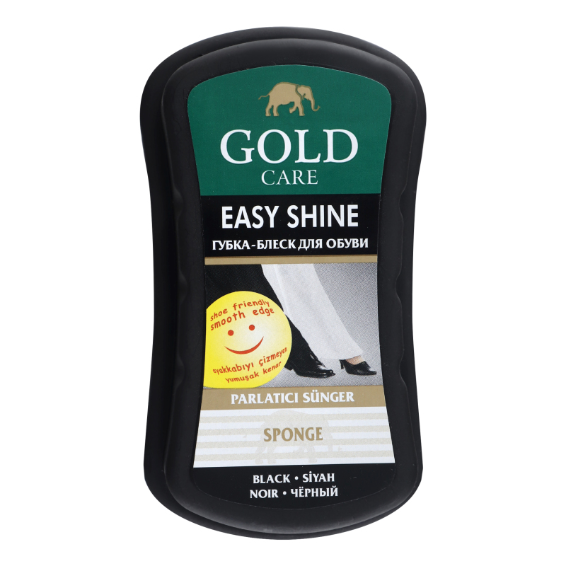 Губка-блеск для обуви черная Gold Care 1шт Gold Care(8697704013409 ...