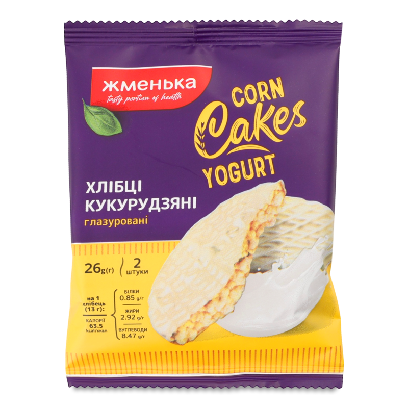 Хлібці кукурудзяні в йогуртовій глазурі 26г м/у Жменька