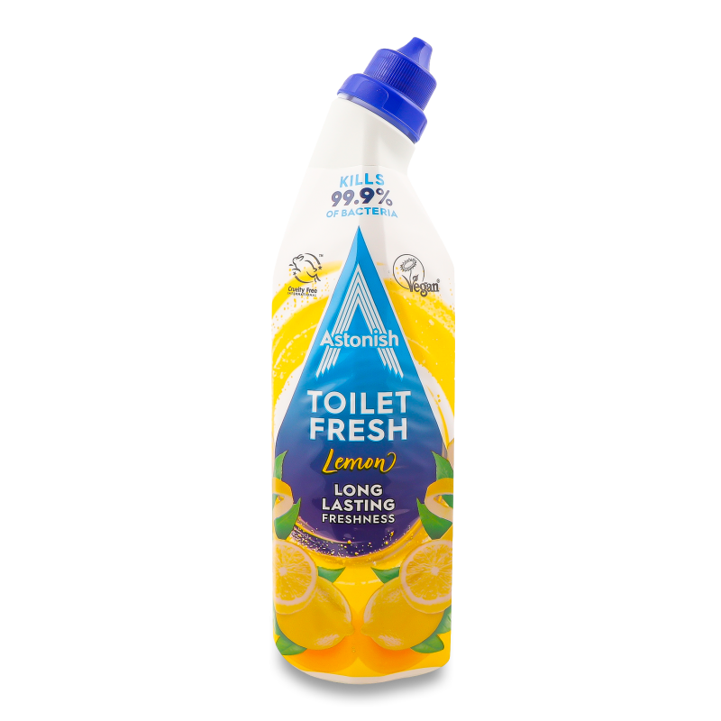 Гель д/чищення та дезінфекції унітазів Lemon 750мл Astonish