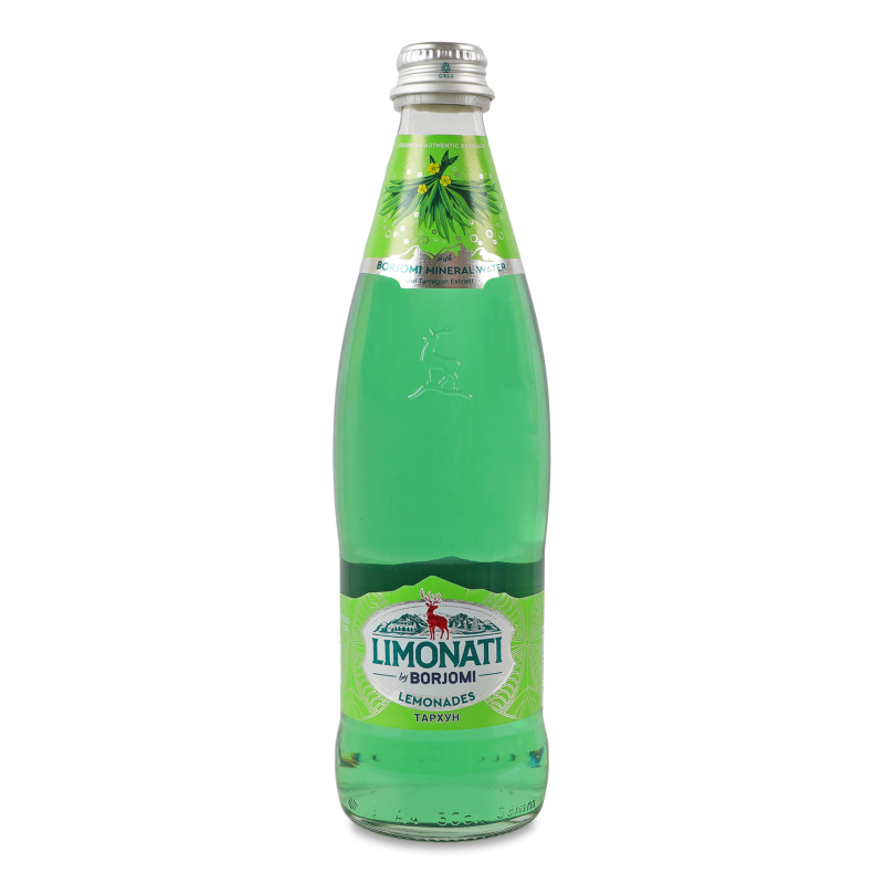 Напій безалкогольний Limonati Тархун соковий сильногазований 500мл скло Borjomi