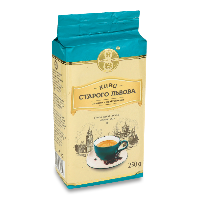 Кава Старого Львова Лігумінна мелена смажена 250г в/у Віденська кава