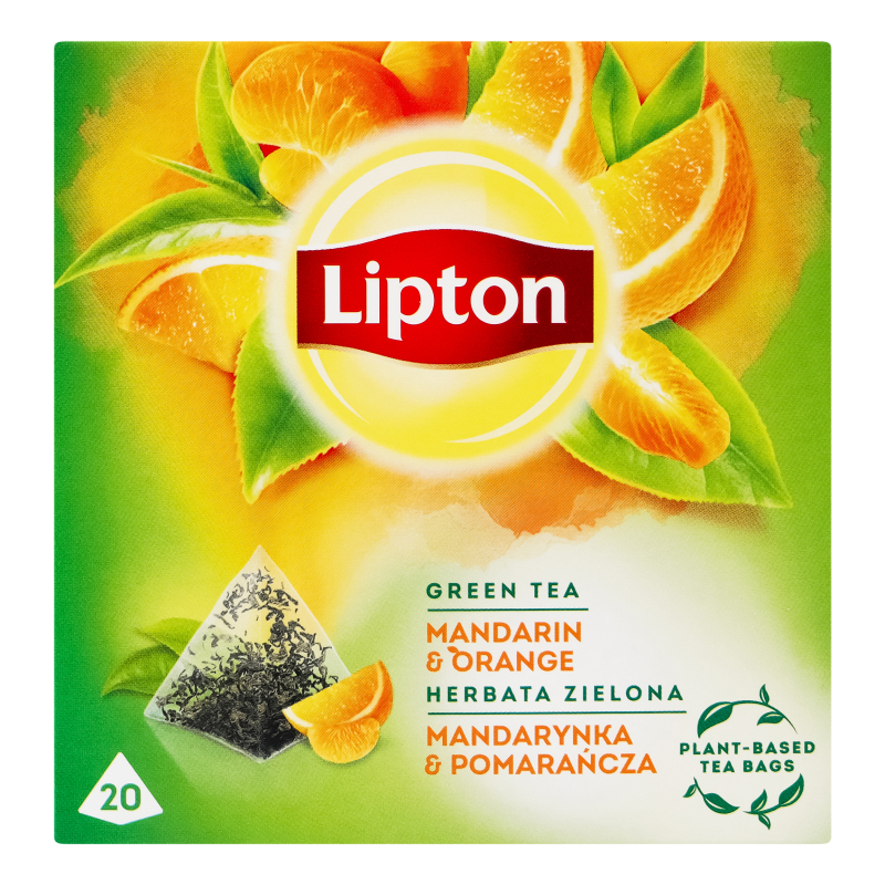 Чай зеленый ароматизированный Mandarine&Orange к/у 20шт Lipton