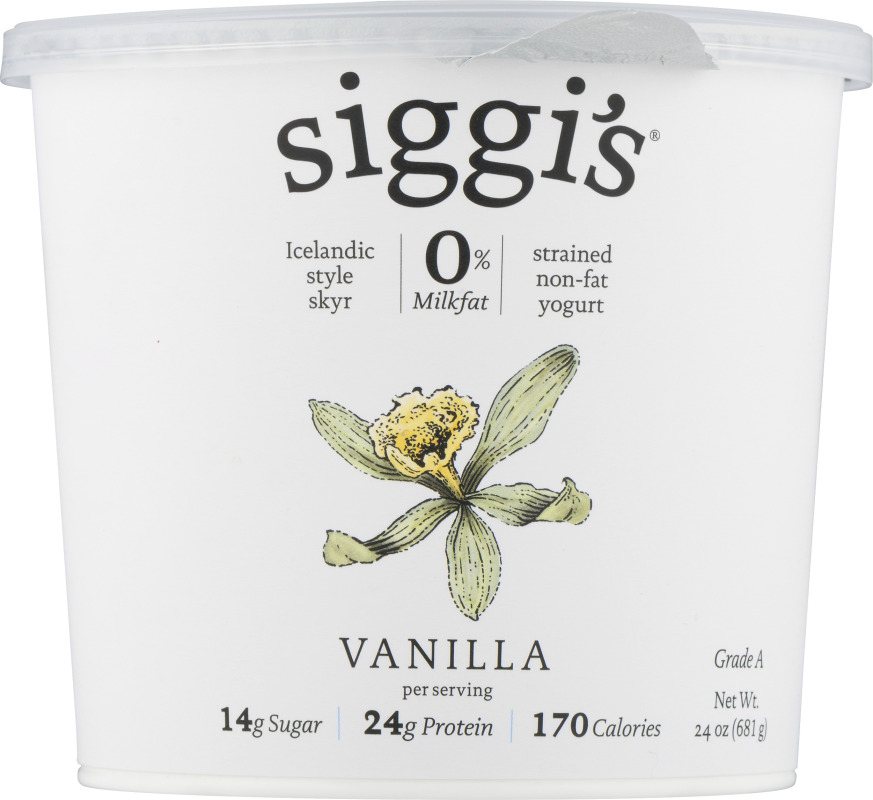 Siggi's Strained NonFat Yogurt Vanilla Siggi's(898248001428