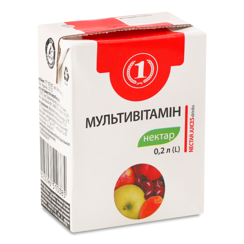 Нектар мультивітамін 0,2л т/п ТМ “1”