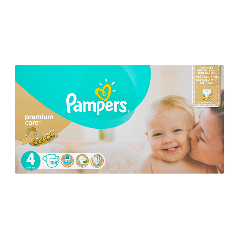 Pampers premium Care 4 Maxi 8-14kg 104 u t (4015400489375)