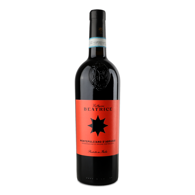 Вино Montepulciano d’Abruzzo червоне сухе 12,5% 0,75л Collezione Beatrice