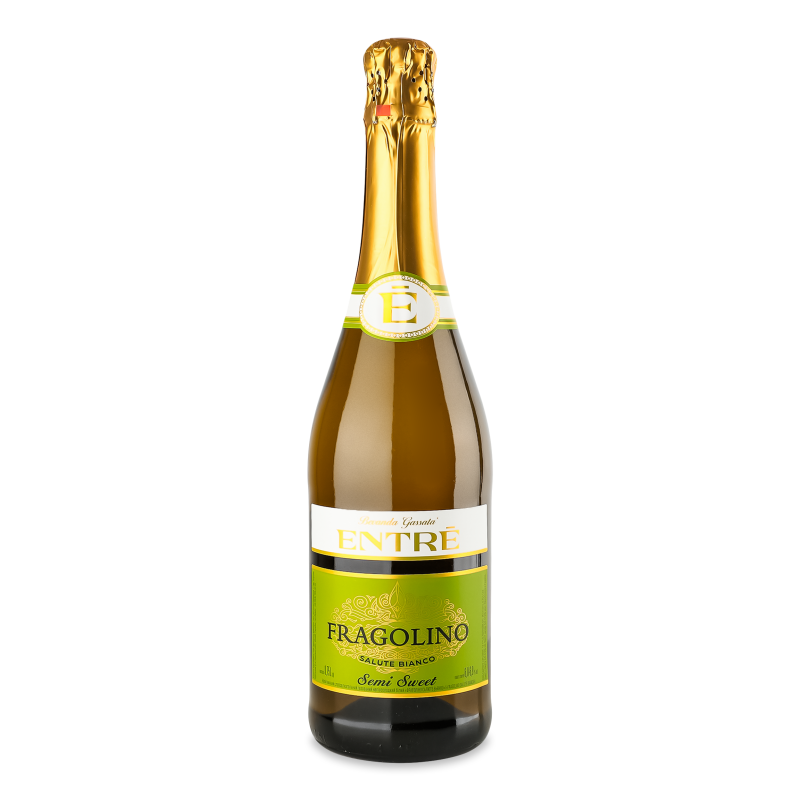 Напій винний ігристий Fragolino Salute Bianco білий н/солодкий 6-6,9% 0,75л Entre