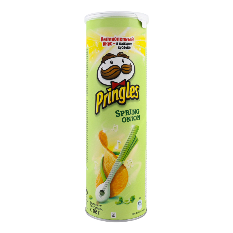 Чіпси картопляні Зелена цибуля Pringles тубус