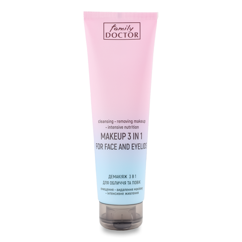 Демакіяж д/обличчя та повік 3в1 Інтенсивне живлення 75мл Family Doctor