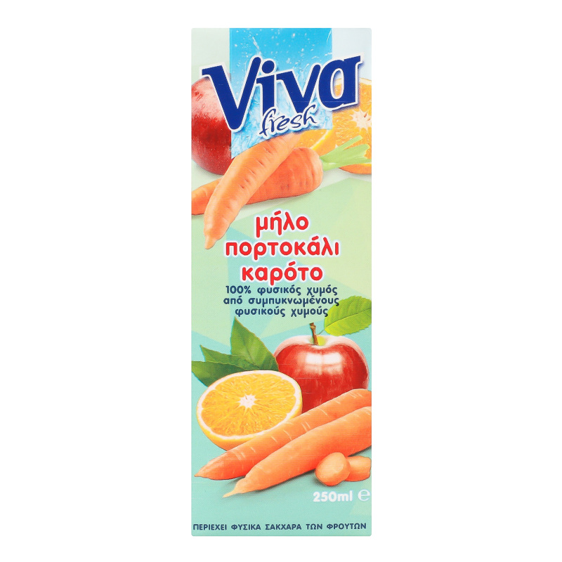 Сік Яблуко-апельсин-морква Viva Fresh т/п