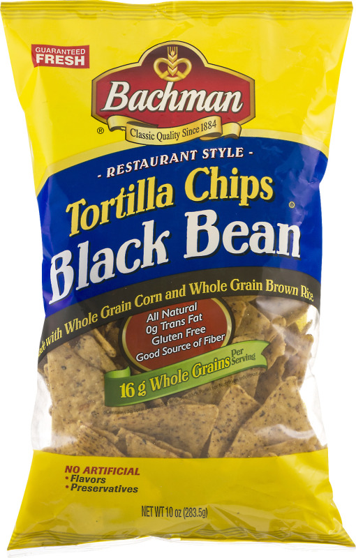 Bachman Restaurant Style Tortilla Chips Black Bean Bachman(77817158408