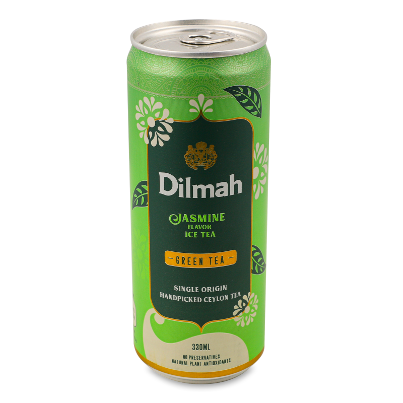 Чай холодний зелений з ароматом жасмину 330мл ж/б Dilmah