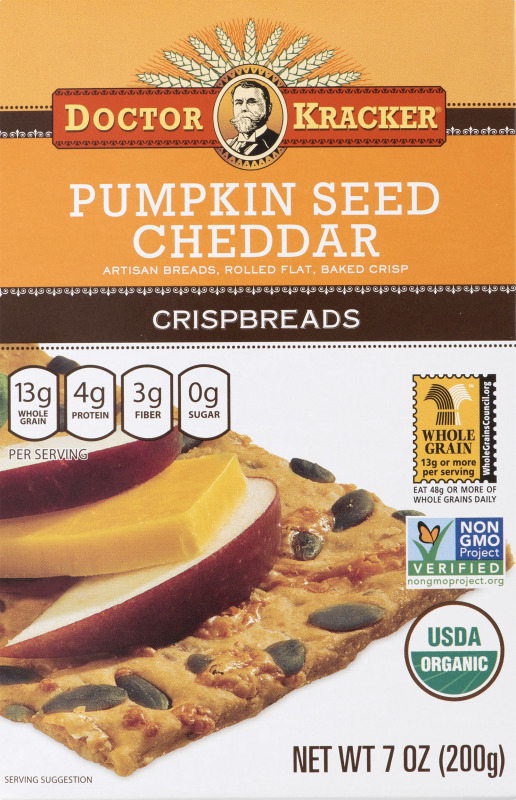 Cheddar Doctors Doctor Kracker Crispbreads Pumpkin Seed Cheddar Doctor Kracker ...