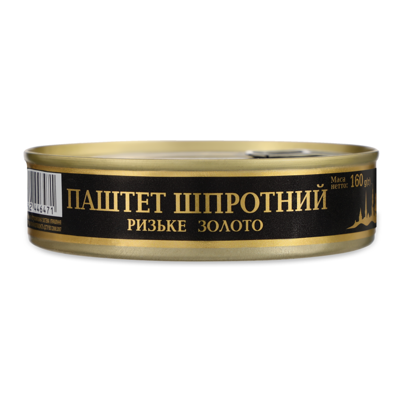 Паштет шпротний 160г ж/б Ризьке золото