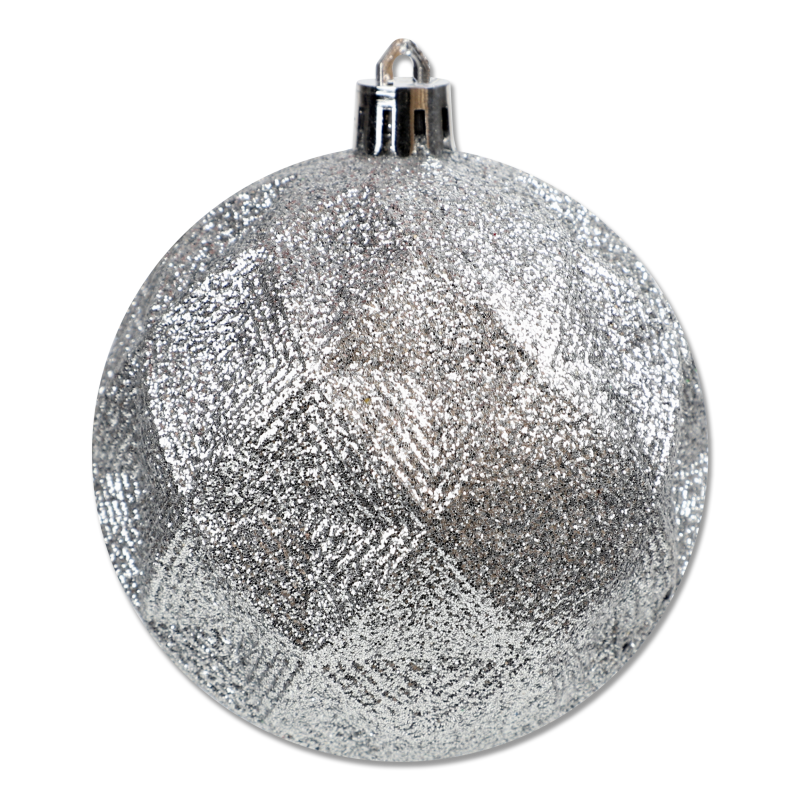 Куля новорічна пластик 8см LH48-3066