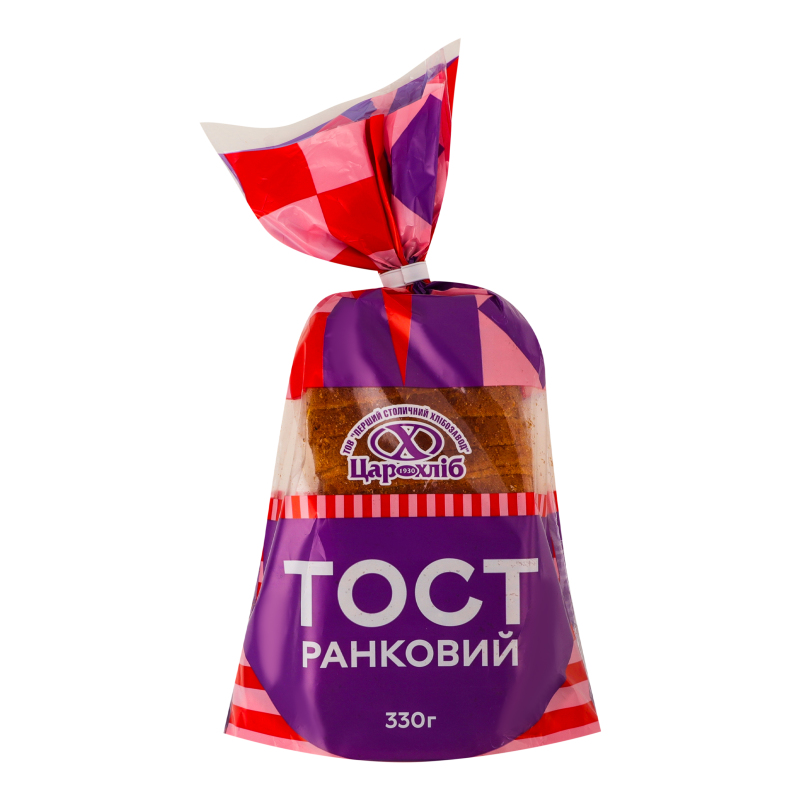 Хліб нарізаний Тост ранковий Цар хліб м/у