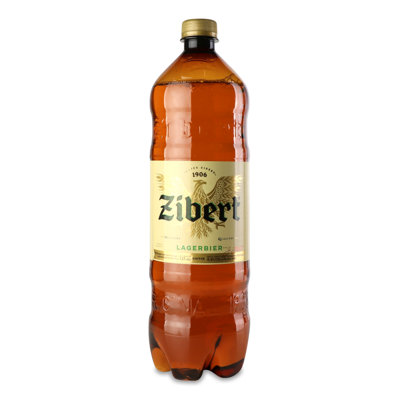 Пиво світле 4,4% 1,15л пет Zibert