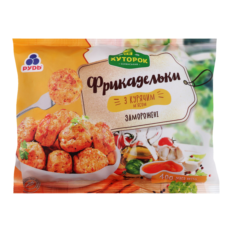 Фрикадельки заморожені з курячим м'ясом Хуторок м/у
