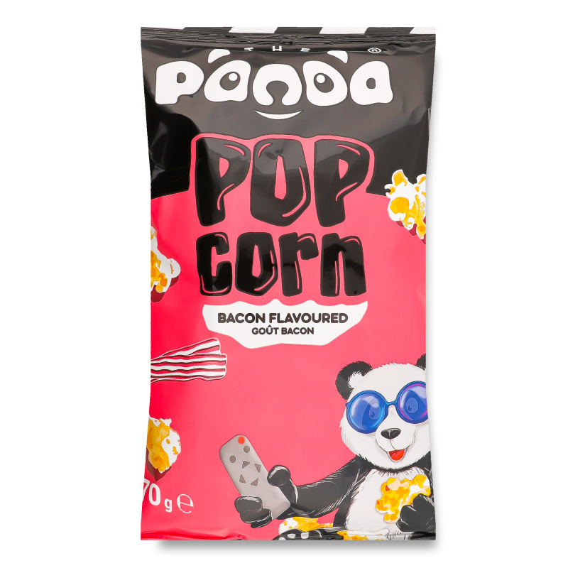 Попкорн з смаком бекону 70г Панда