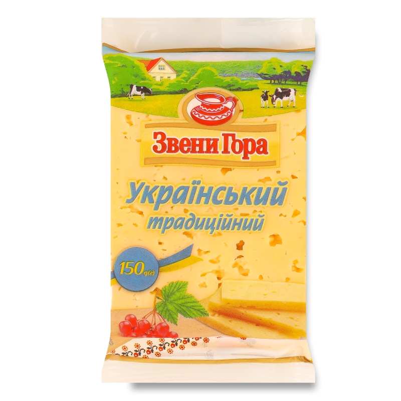 Сир Український традиційний 50% 150г в/у Звени Гора