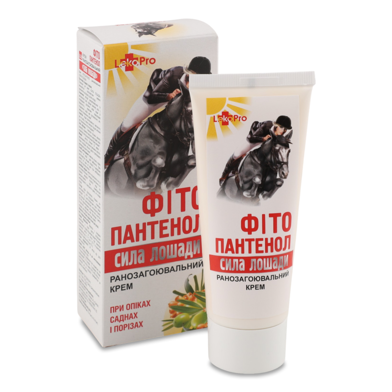 Крем Сила коня Фітопантенол ранозагоювальний 75мл ЛекоПро