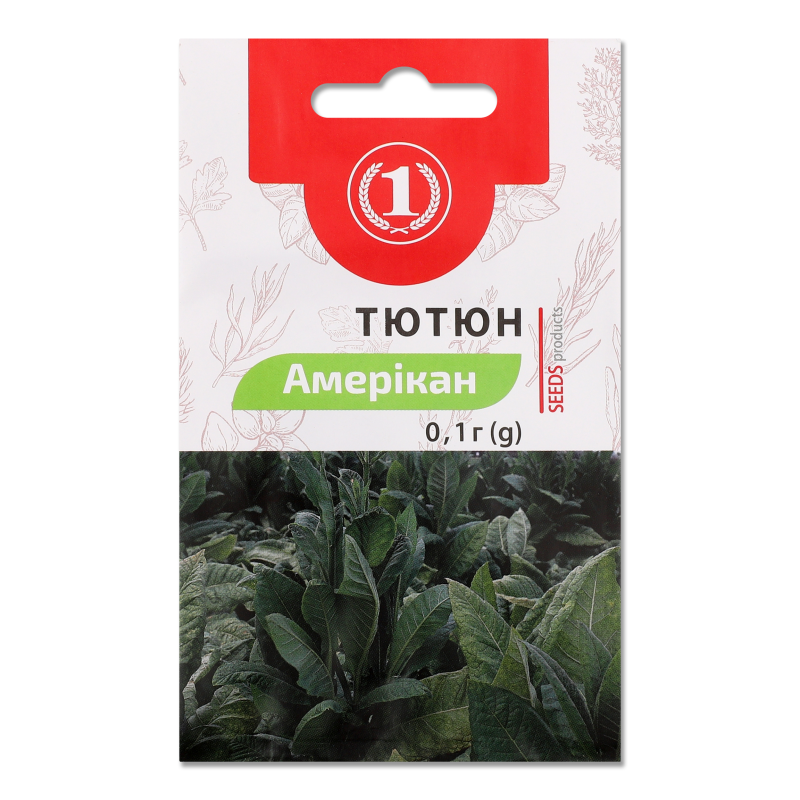 Насіння Тютюн Амерікан 0,1г ТМ “1”