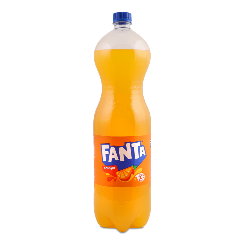 Напій безалкогольний Orange з апельсиновим соком сильногазований 1,75л пет Fanta