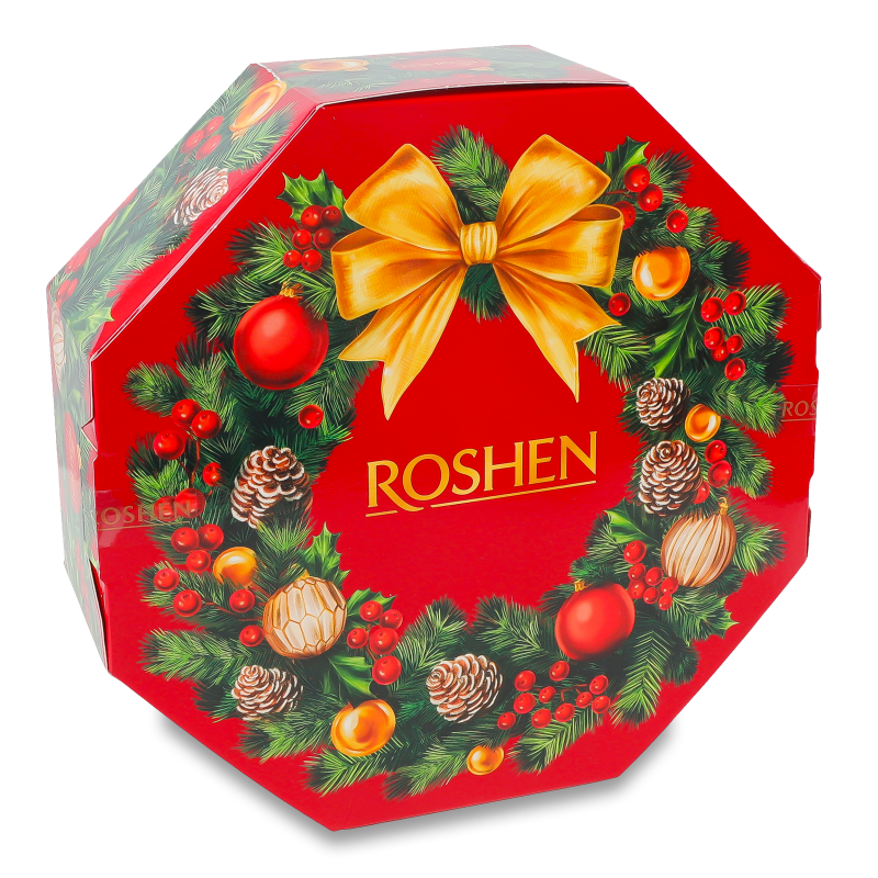 Подарунок новорічний №9 Різдвяний вінок 598г Roshen