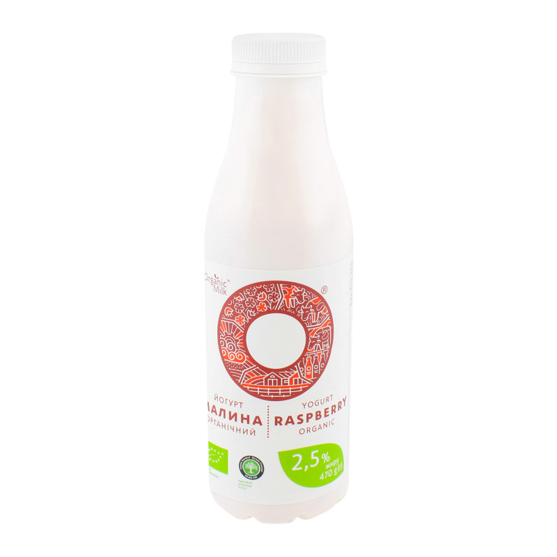 Йогурт 2.5% органічний Малина Organic Milk п/б