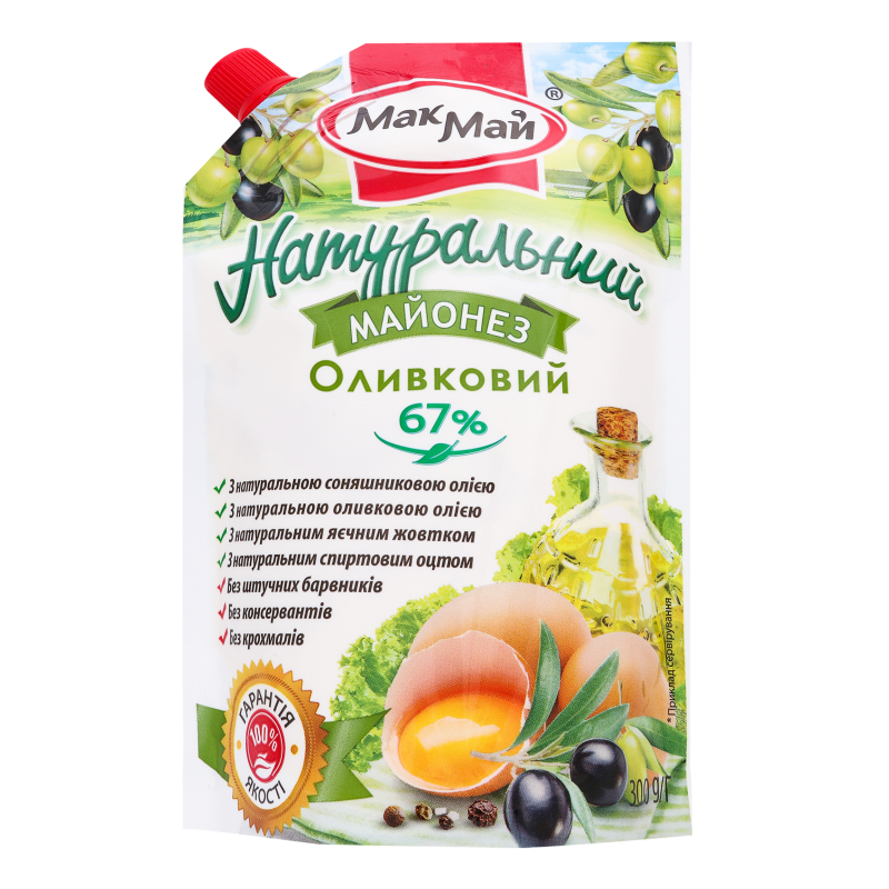 Майонез 67% натуральний Оливковий МакМай д/п
