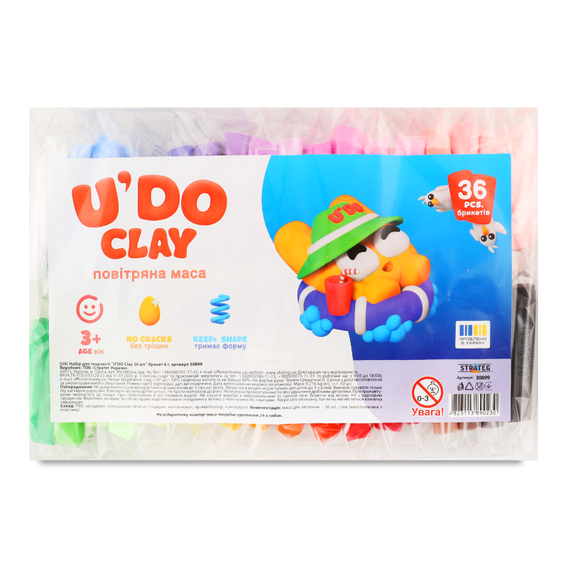 Набір д/творчості U’do Clay 36*6г Strateg