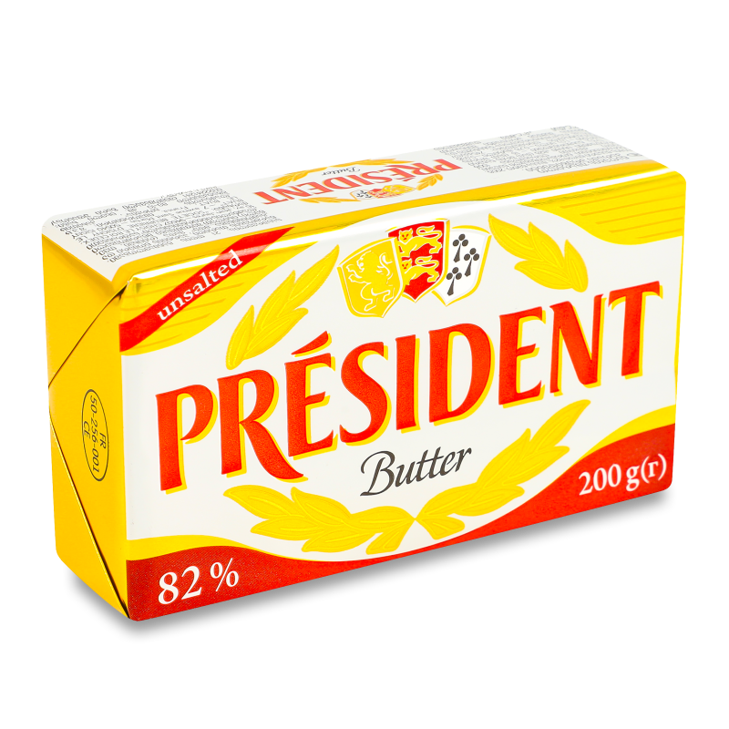 Масло Екстра 82% 200г President
