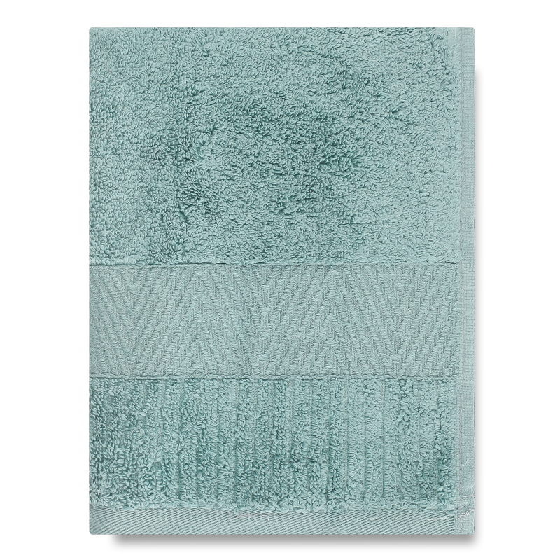 Рушник м”ятний махровий зеро твіст з бордюром 40*70см 600г/м2 ГМ Текстайл