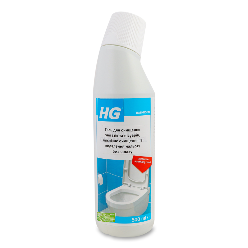 Гель д/чистки унітазів та пісуарів 500мл HG