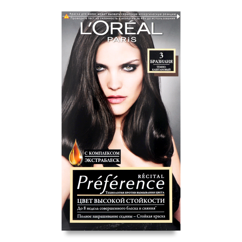 Фарба д/волосся Preference 3 Бразилія темно-каштановий L’Oreal