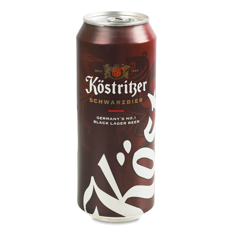 Пиво Schwarzbier темне 4,8% 0,5л ж/б Kostritzer
