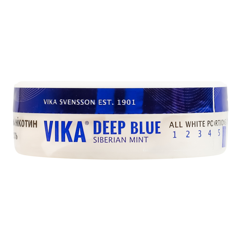 Порции никотиносодержащие с подсластителями Vika Deep blue
