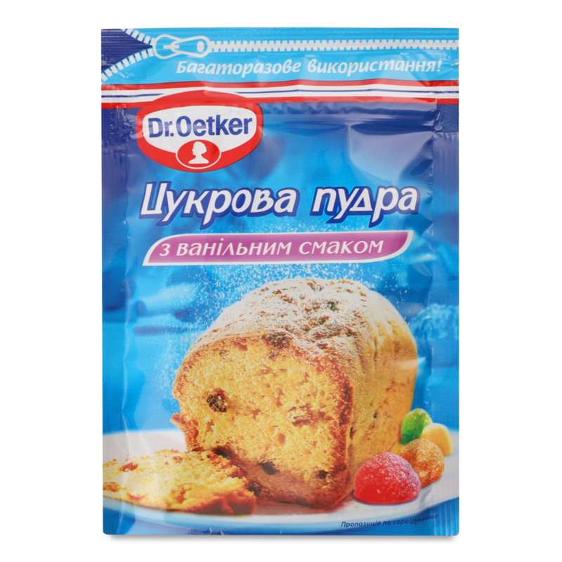 Пудра цукрова з ванільним смаком 80г Dr.Oetker