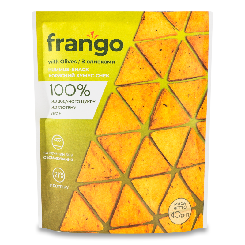 Хумус-снек з оливками 40г Франго